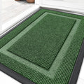 OLANLY Waterproof Front Door Mat - All-Season, Fade Resistant, Easy Clean | 33x21 Inches, Green