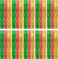 Hawaii Backdrop Party Decorations - 10 Pack Tinsel Curtain Streamers for Vibrant Summer Events | Photo Booth Decor