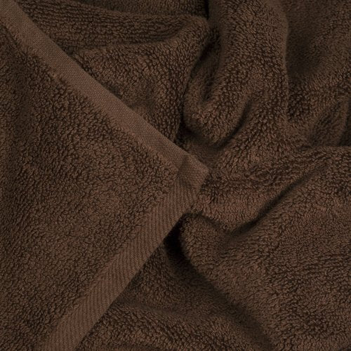 100 Percent Cotton Towel Set, Zero Twist, Soft and Absorbent 6 Piece Set With 2 Bath Towels, 2 Hand Towels and 2 Washcloths (Chocolate) By Lavish Home