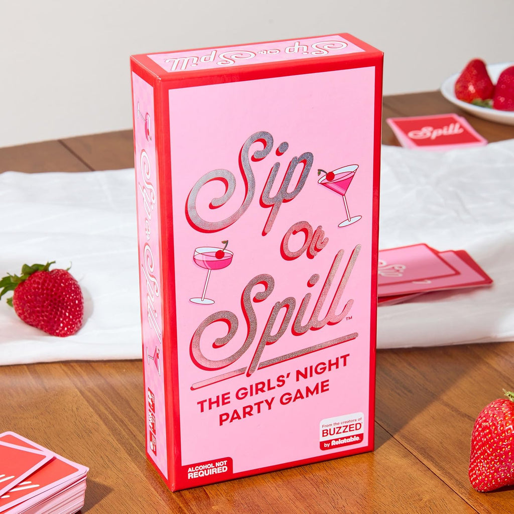 Sip or Spill | Fun Party Drinking Game for Adults - 200 Cards & Instructions Included