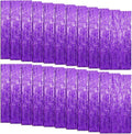 Foil Curtain Backdrop - 20 Pack Purple Metallic Tinsel Fringe Curtains for Parties & Events