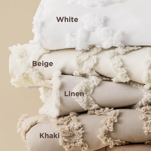 Bedsure Boho Duvet Cover King Size, Soft & Comfortable Elegant Design Boho Bedding for Decoration, Machine Washable Comforter Cover for All Seasons,Includes 1 Duvet Cover & 2 Pillow Shams,Beige
