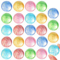 JOYIN 24 PCS Glitter Bouncy Balls, 6 Styles 32mm Assorted Bouncy Balls Bulk with Storage Bag, Bounce Toys for Kids Party Favors Birthdays Gifts Goodie Bags Stuffers Carnival Prizes