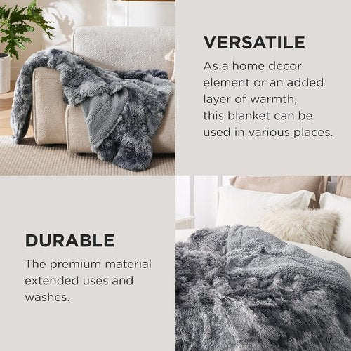 Bedsure GentleSoft Faux Fur Throw Blanket - Cozy Sherpa Fleece for Couch & Bed | Plush Winter Decor