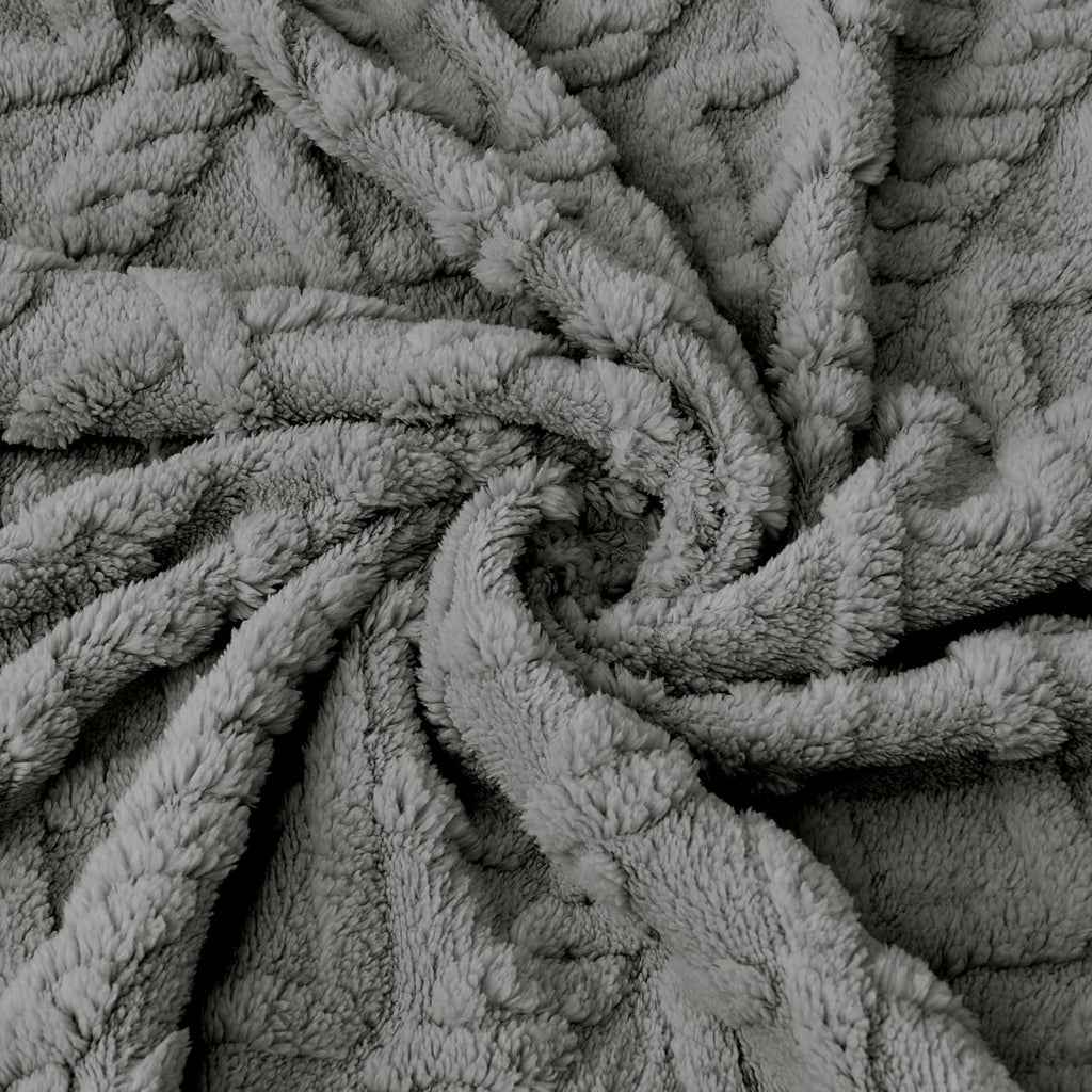 Sherpa Fleece Baby Blanket - Ultra Soft & Fluffy Premium Infant Receiving Blanket | 30”×40” in Grey
