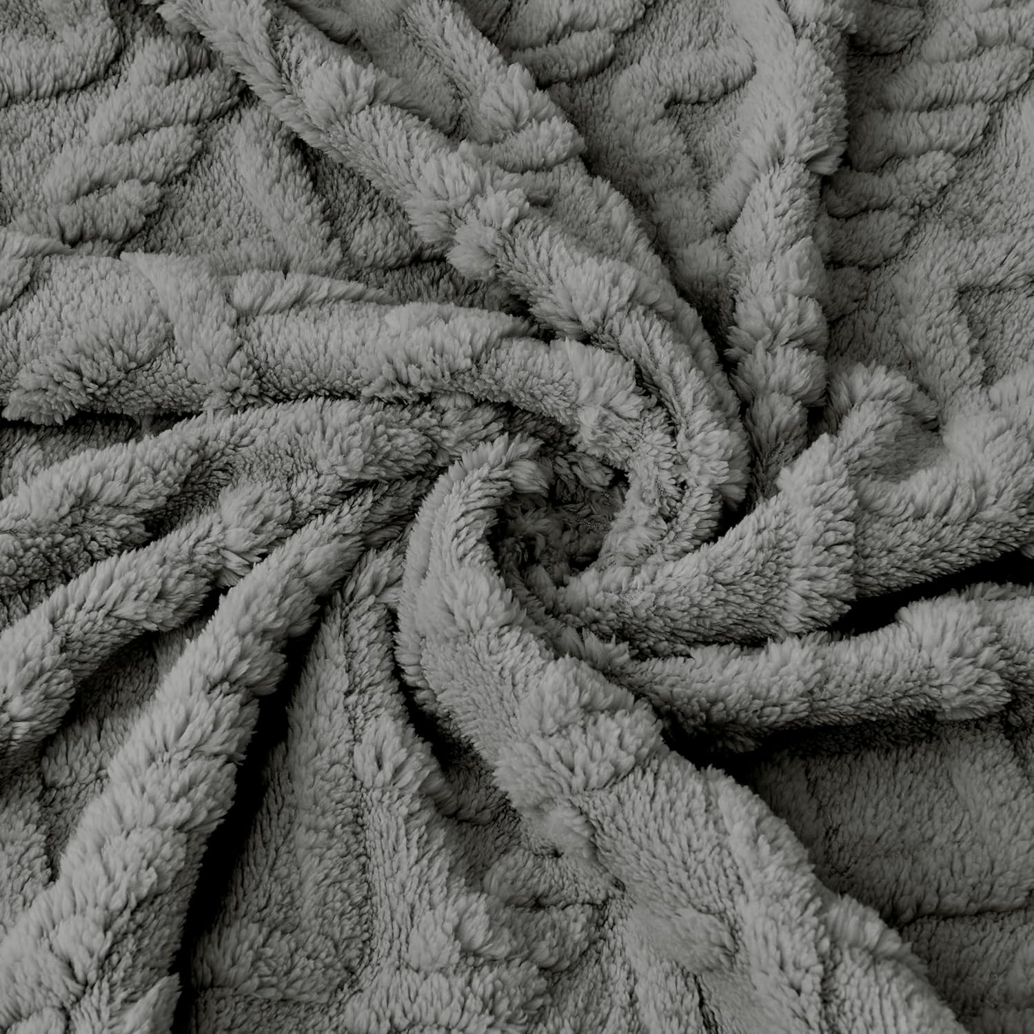 Sherpa Fleece Baby Blanket - Ultra Soft & Fluffy Premium Infant Receiving Blanket | 30”×40” in Grey