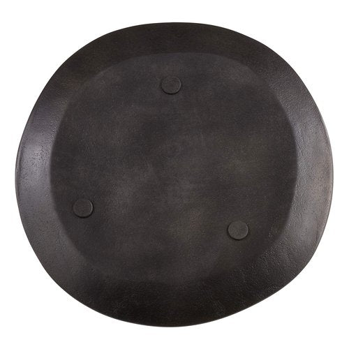 SARO LIFESTYLE CH496.GP13R Brossé Collection Brushed Aluminum Chargers (Set of 4) 13" Graphite