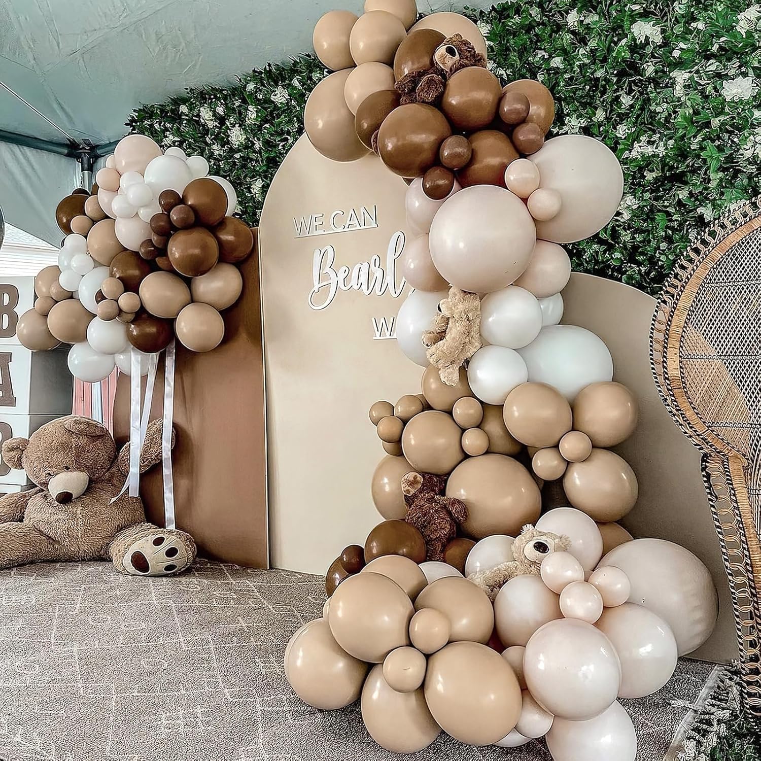 PartyWoo Brown Balloons - 50pcs 5-Inch Mini Boho Latex Balloons for Weddings & Celebrations