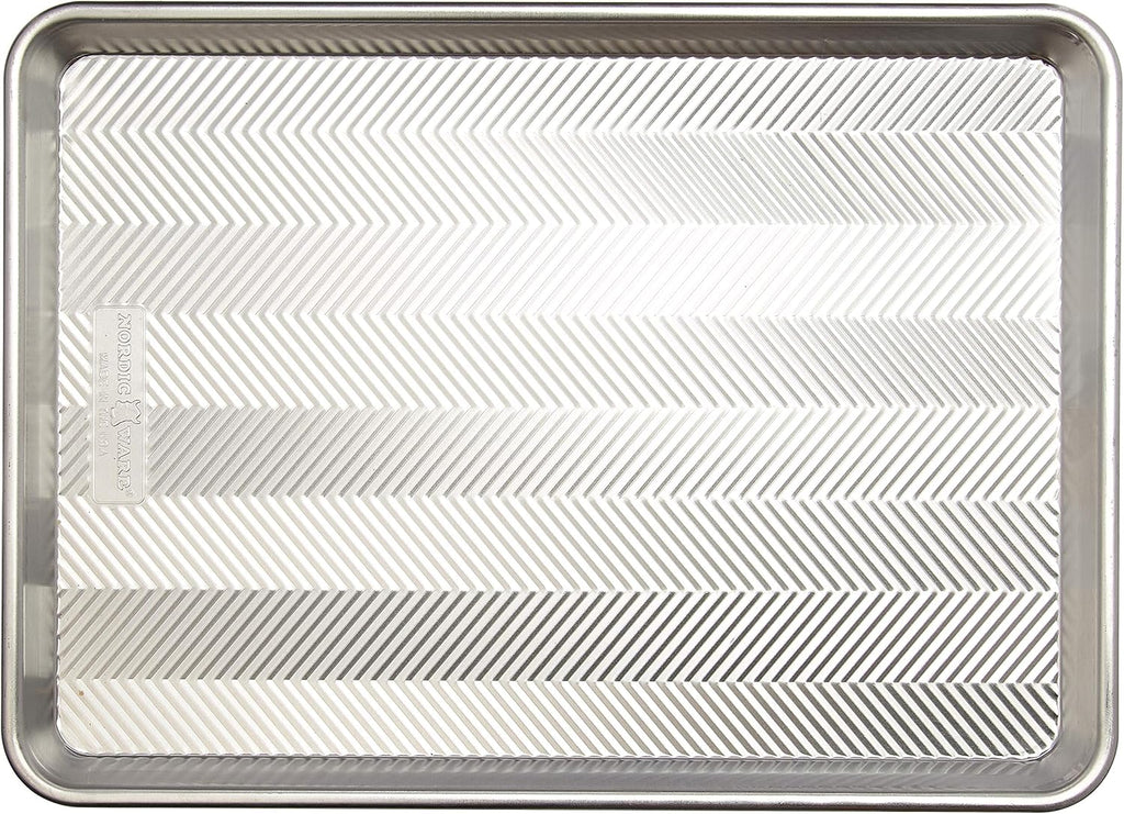 Nordic Ware Half & Quarter Sheet Baking Pan - Durable Natural Finish for Even Baking