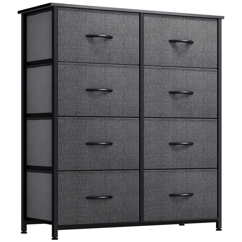 YITAHOME Fabric Dresser Drawer, Tall Storage with 8 Drawers, Dresser & Chest of Drawers, Storage Drawer Organizer for Closet, Living Room, Closets