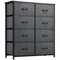 YITAHOME Fabric Dresser Drawer, Tall Storage with 8 Drawers, Dresser & Chest of Drawers, Storage Drawer Organizer for Closet, Living Room, Closets