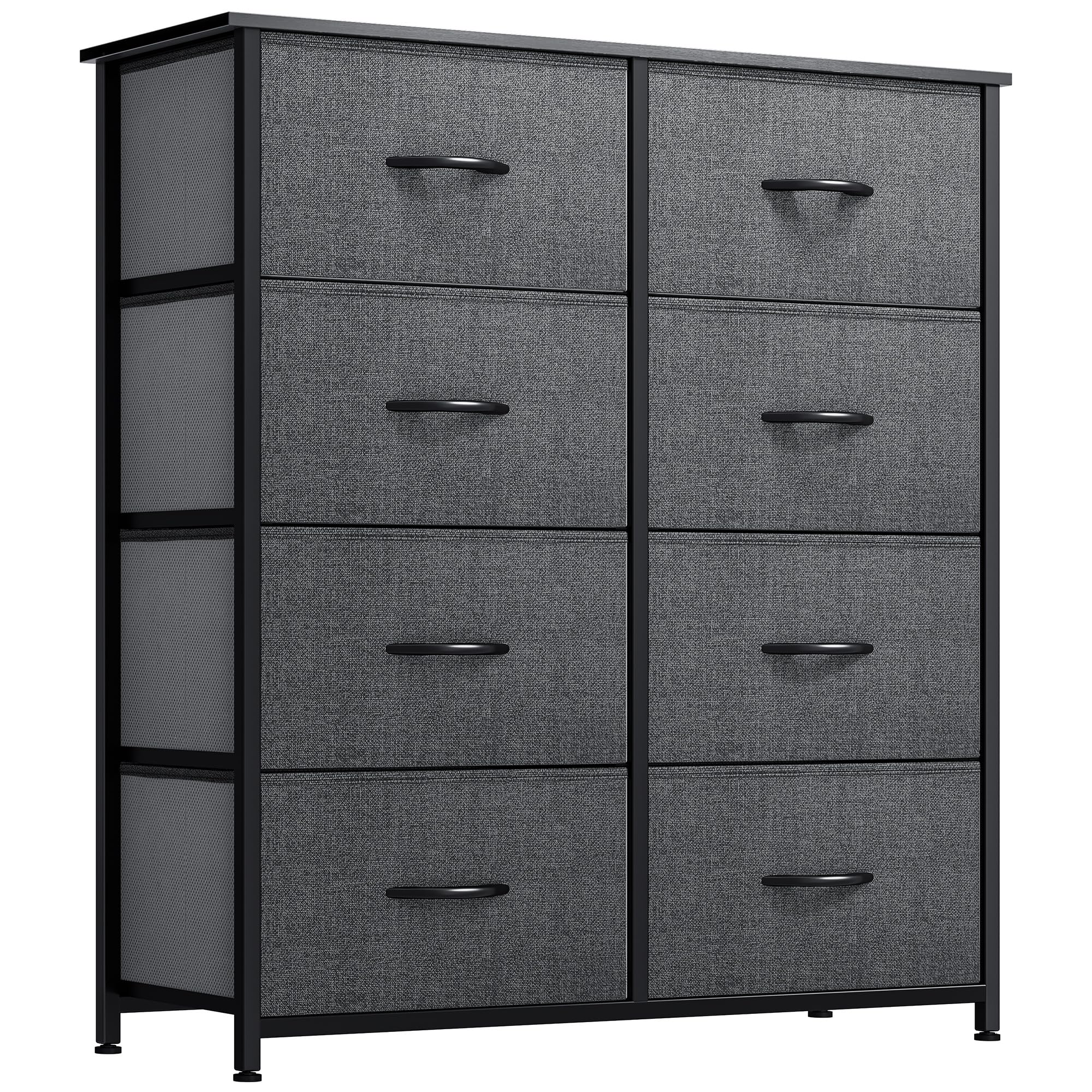 YITAHOME Fabric Dresser Drawer, Tall Storage with 8 Drawers, Dresser & Chest of Drawers, Storage Drawer Organizer for Closet, Living Room, Closets