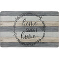 Home Dynamix Cozy Living Home Sweet Home Modern Farmhouse Runner Anti-Fatigue Kitchen Mat, Non-Slip Floor Mat, Padded Standing Desk Mat, Grey/Beige, 17.5"x30"