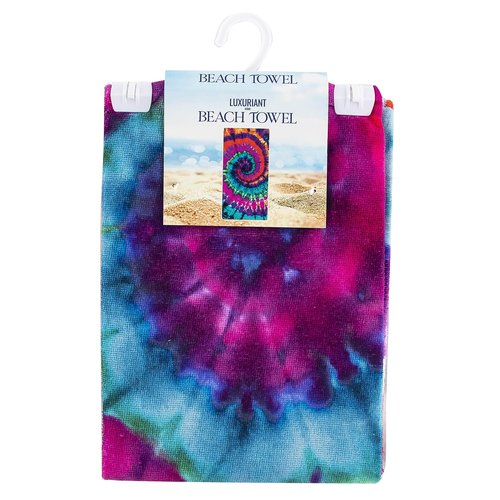NORTHWEST Classics Beach Towel, 30" x 60", Psychedelic Tie Dye Design