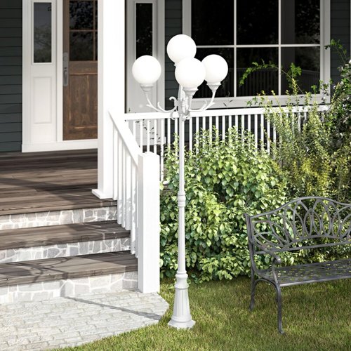 Aspen Creative 28002-60-41, 7-3/4" Clear Acrylic Replacement Lamp Post Globe with 3-7/8" Neck