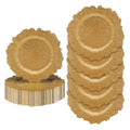 JEVERGN 24 Pack Gold Charger Plates, 13'' Reef Chargers for Dinner Plates, Gold Plate Chargers Set of 24, Round Plastic Charger for Wedding, Party Event, Dinner, Table Setting