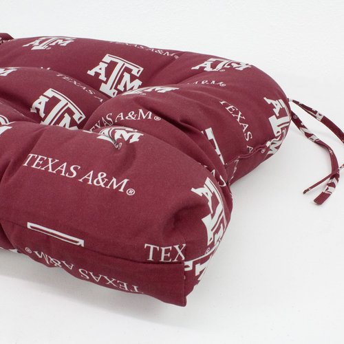College Covers Comfy Loveseat Settee Cushion, 46 in x 20 in x 3 in, Texas A&M Aggies