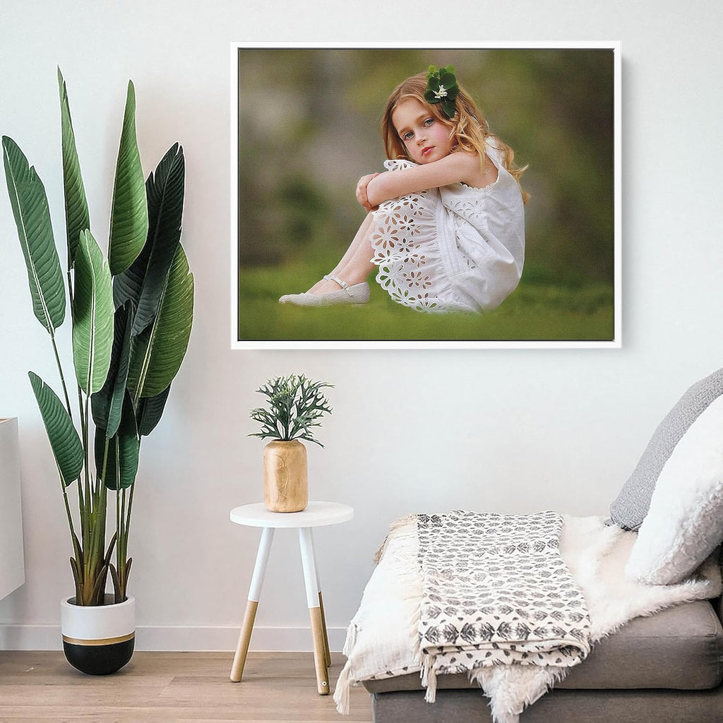 P&L ART Personalized Canvas Prints - Transform Your Photos into Stunning Wall Art | 16x24" White