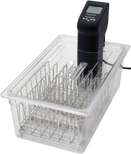 LIPAVI L20 Sous Vide Rack | Fits 26qt LIPAVI C20 Container | Heavy-Duty 316L Stainless Steel | Premium Rust-Proof Design for Even Cooking | Adjustable Dividers