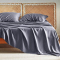 Bedsure Cooling Sheets - Breathable Viscose Bamboo Bed Set for Full Size | Deep Pocket Dark Grey