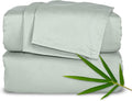 Pure Bamboo Split King Sheets - 100% Organic Viscose Bed Sheet Set, Soft & Cooling, Sea Glass Color