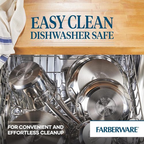 Farberware Millennium Stainless Steel Cookware Set - 10-Piece Durable Kitchen Essentials