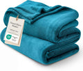 Bedsure Teal Blue Fleece Blanket - Soft, Lightweight 300GSM Plush Blanket for Bed, Sofa, Travel | 50x70 Inches