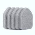 Moku Home Replacement Scrubber Refill for Moku Home Extendable Tub Tile Shower Brush for Cleaning Non-Scratch (5X Scrubber Sponge Gray)