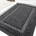 OLANLY Indoor Outdoor Front Door Mat - Waterproof All-Season Doormat, Easy Clean, 33x21, Black and White