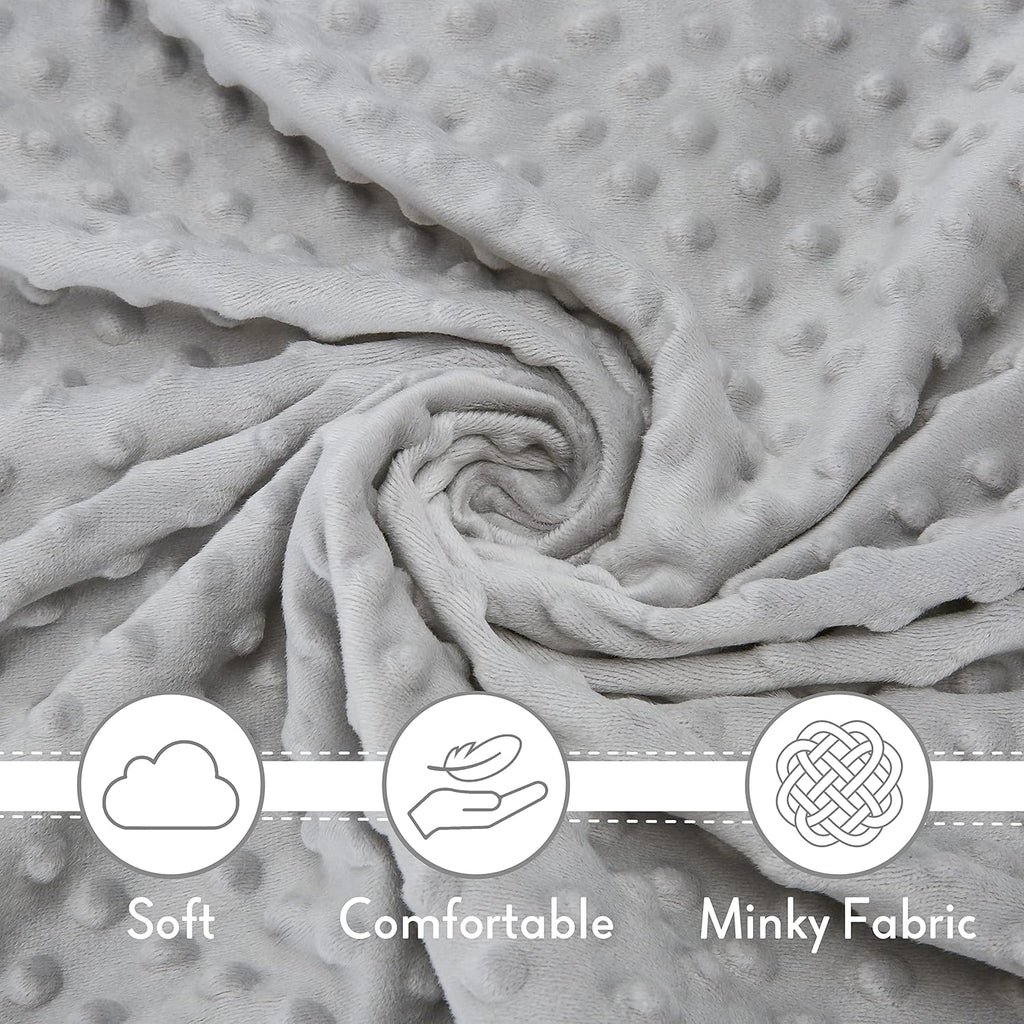 Pro Goleem Loveys - Soft Security Blanket & Snuggle Toy for Newborns | Grey Bunny 16 Inch