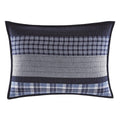 Nautica - Sham, Cotton Quilted Bedding with Envelope Closure, Pre-Washed for Added Softness, Stylish Bedding Set (Adelson Blue, 20" x 26")