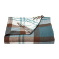 Lavish Home Bristol Plaid Soft Blanket-Oversized, Luxuriously Fluffy, Vintage-Look and Cashmere-Like Woven Acrylic-Breathable and Stylish Throws