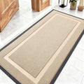 OLANLY Waterproof Front Door Mat - All-Season Indoor/Outdoor Doormat | Sturdy Natural Rubber, 47x23, Off-White