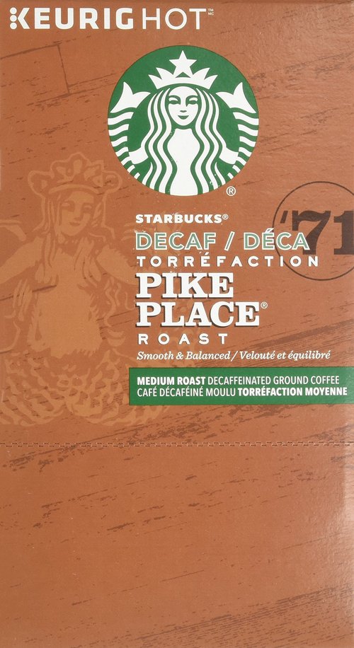 Starbucks Decaf Pike Place Roast, K-Cup for Keurig Brewers, 96 Count