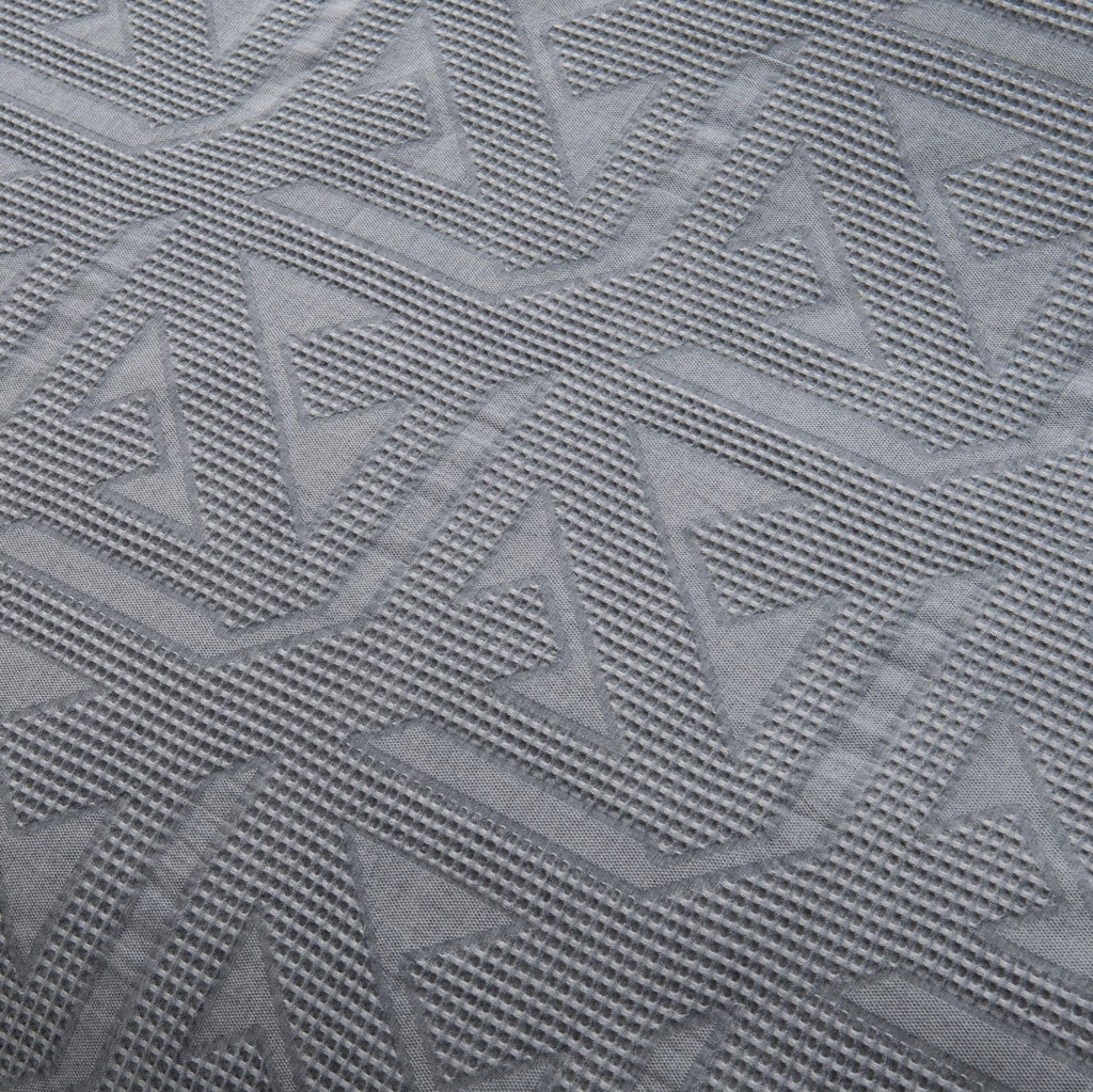 meadow park Matelasse Duvet Cover Set, 100% Cotton, Pre-Washed, Soft & Cozy, Woven Jacquard Textured, Waffle Design Bedding Set, Twin, Grey