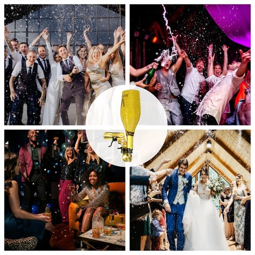 Luxelinc Halloween Champagne Gun Shooter, Liquor Gun Beer Gun Shooter Drink Gun Shooter for Party, Bubbly Blaster Beverage Blaster Gun Alcohol Shot Gun for Weddings, Birthdays, Clubs Gift