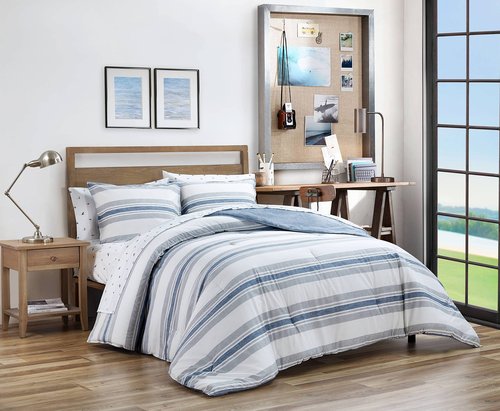 Nautica Home | Bay Shore Collection| Comforter Set- 100% Cotton Ultra Soft