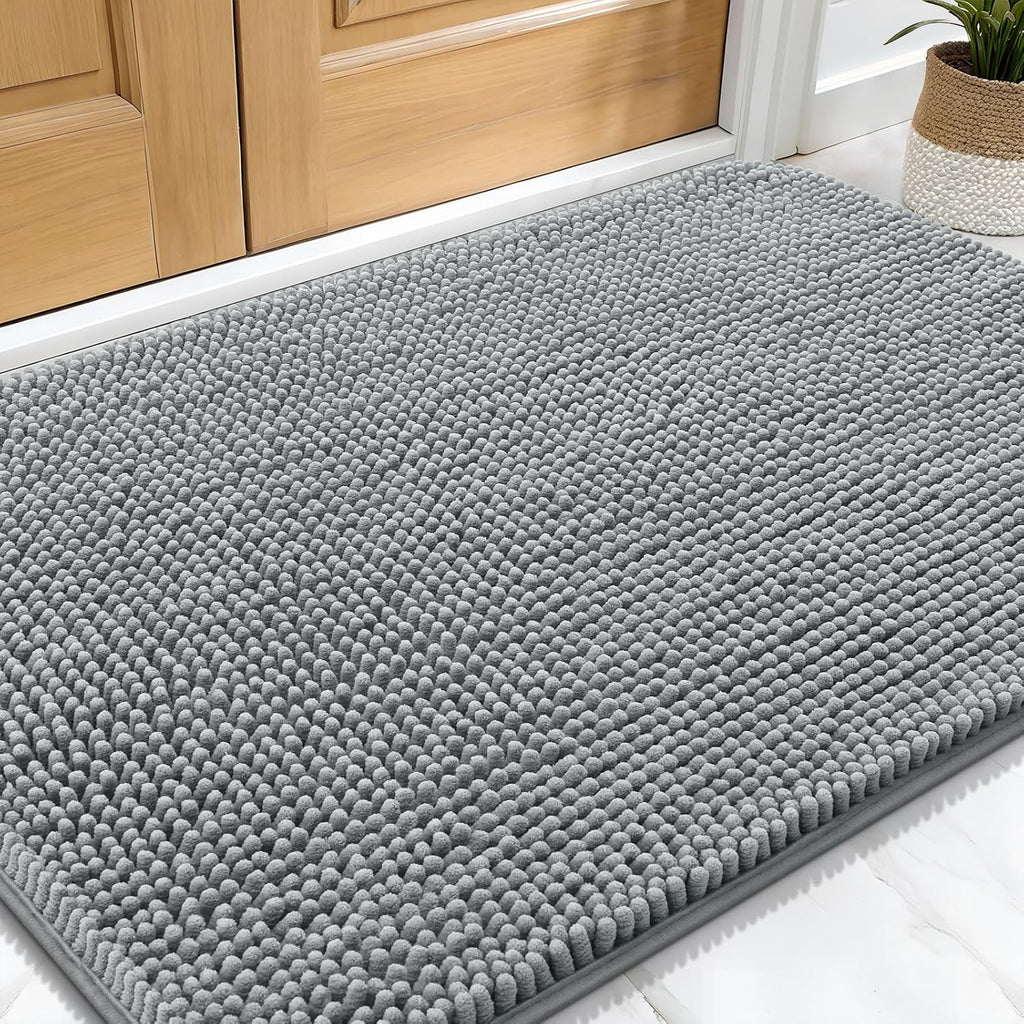 OLANLY Dog Door Mat Set - 3-Piece Bundle with 30x20 Size in Grey for Easy Cleaning and Durability