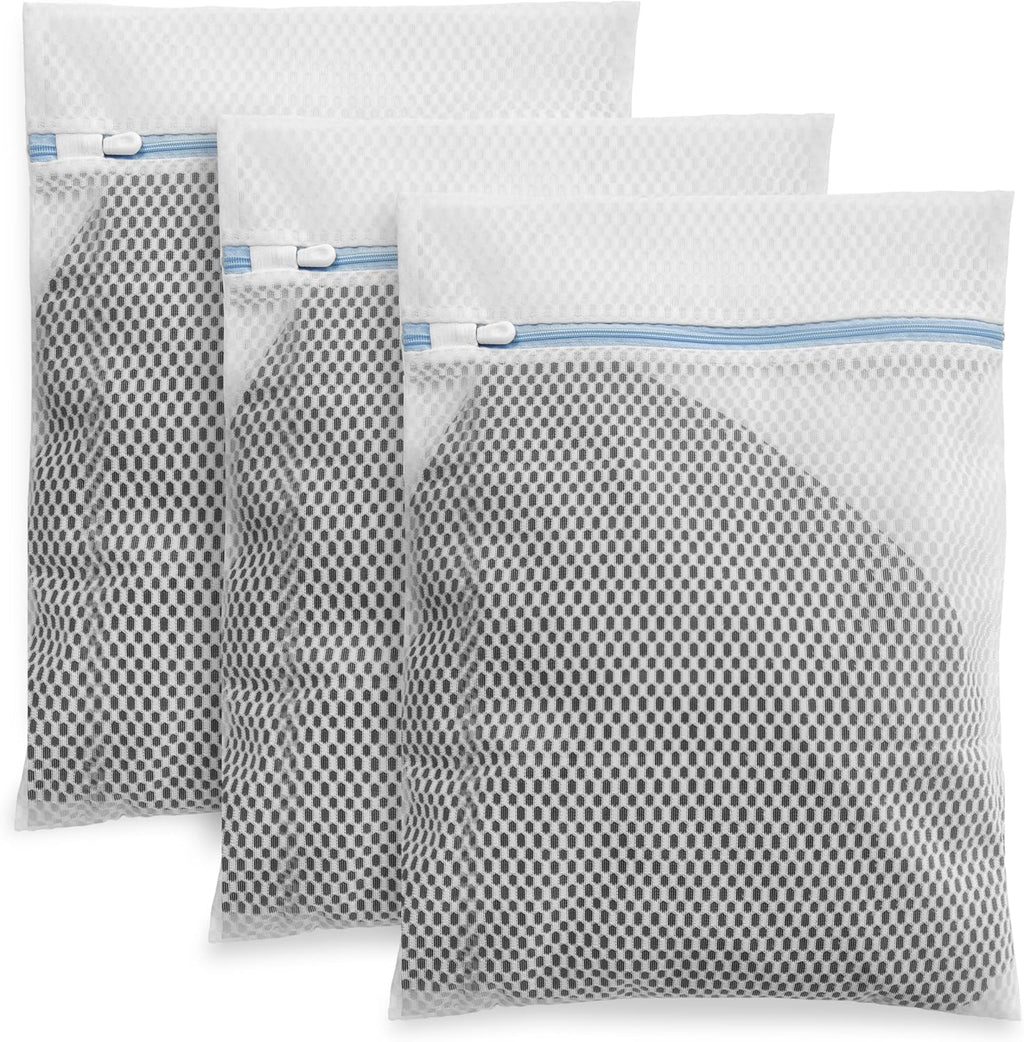 Regine Switzerland Laundry Bags for Delicates - 3 Pcs Honeycomb Mesh, 12 x 16 Inches