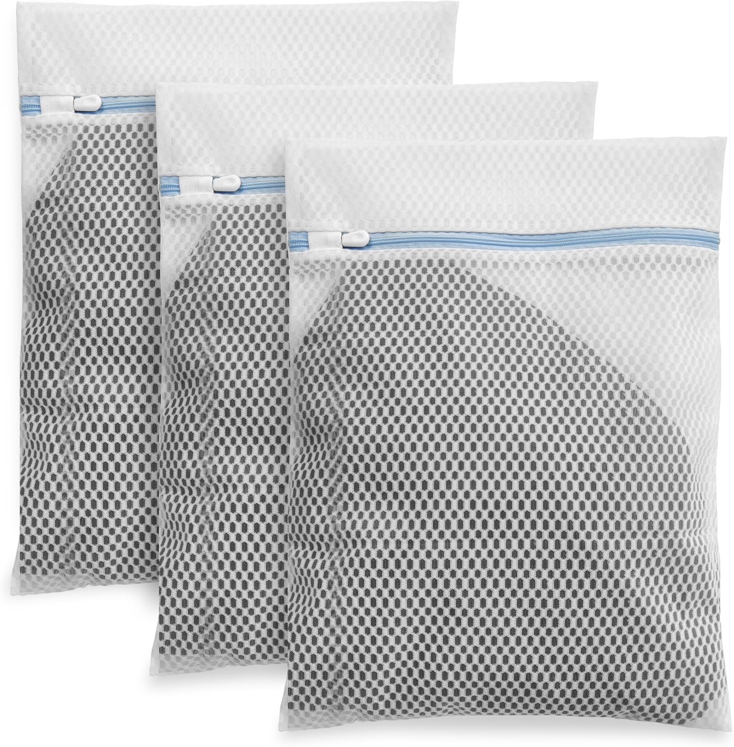 Regine Switzerland Laundry Bags for Delicates - 3 Pcs Honeycomb Mesh, 12 x 16 Inches