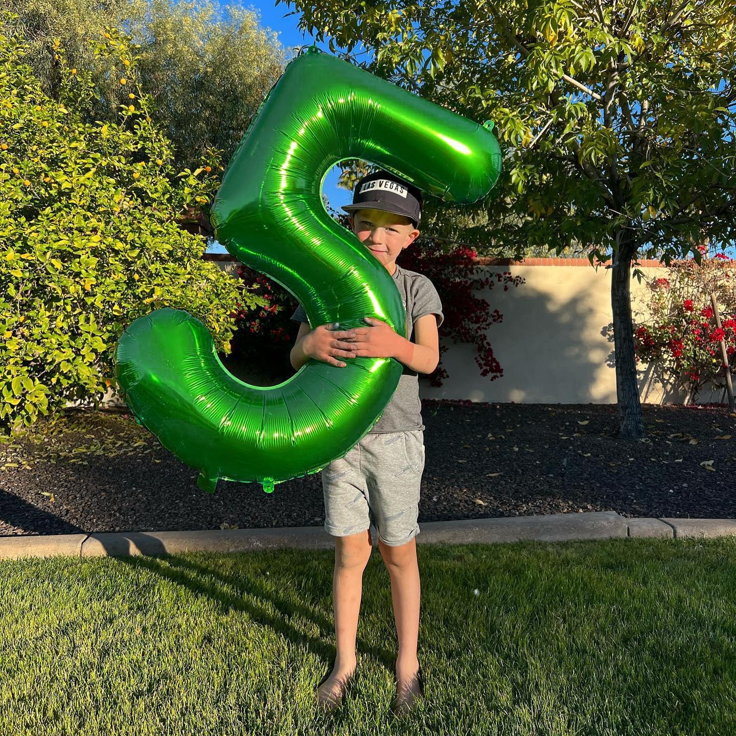 Number 5 Balloon by [Brand Name] - 40 Inch Dark Green Giant Foil Balloon for 5th Birthday Party Decorations