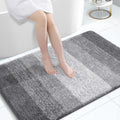 OLANLY Bathroom Rugs - Extra Soft Microfiber Mat | Quick-Dry, Machine Washable, 47x32, Grey