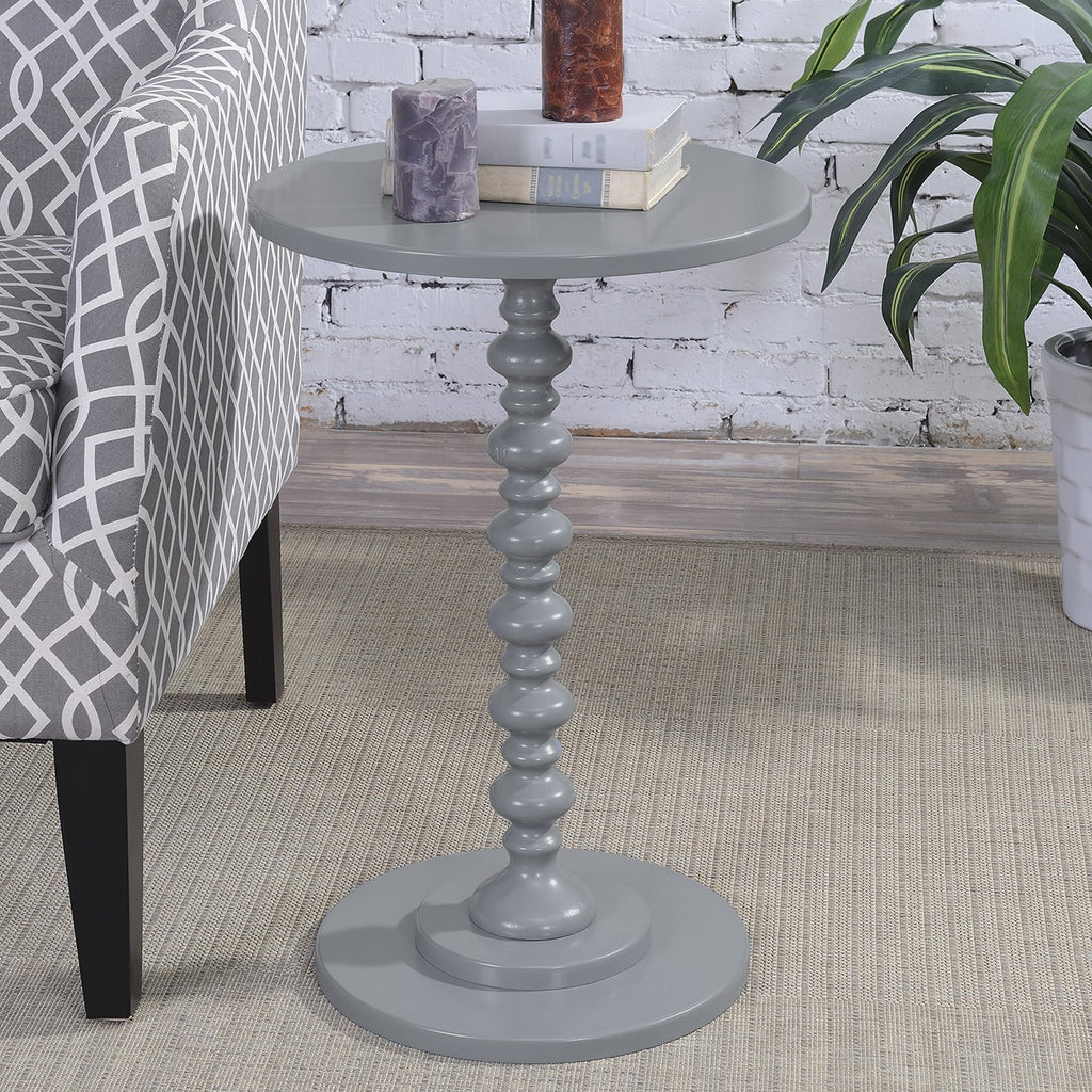 Convenience Concepts 131355GY Palm Beach Spindle Table, Gray