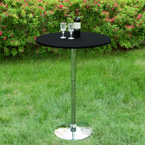 mylacerhome 2 Pack Round Fitted Tablecloth 20 Inch Stretch Spandex Table Cover Black Washable Table Cloth Elastic Table Topper for Indoor and Outdoor