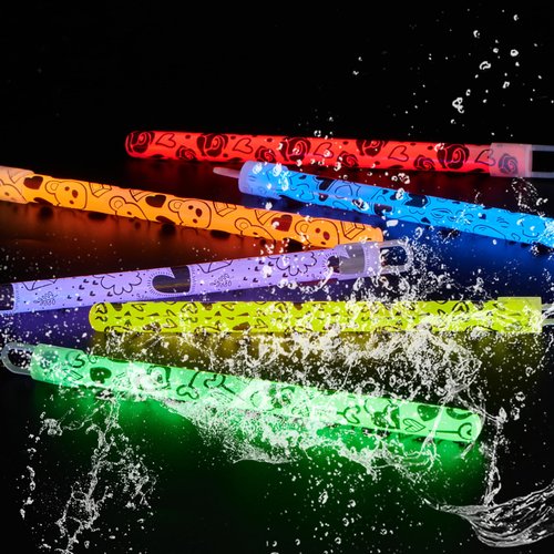 JOYIN 30 Packs Valentine's Day Gifts Cards with Bright Large Glow Sticks for Valentine's Party Favors, Waterproof Glow Sticks for Valentines Classroom Exchange Toy, Valentine School Classroom Prizes