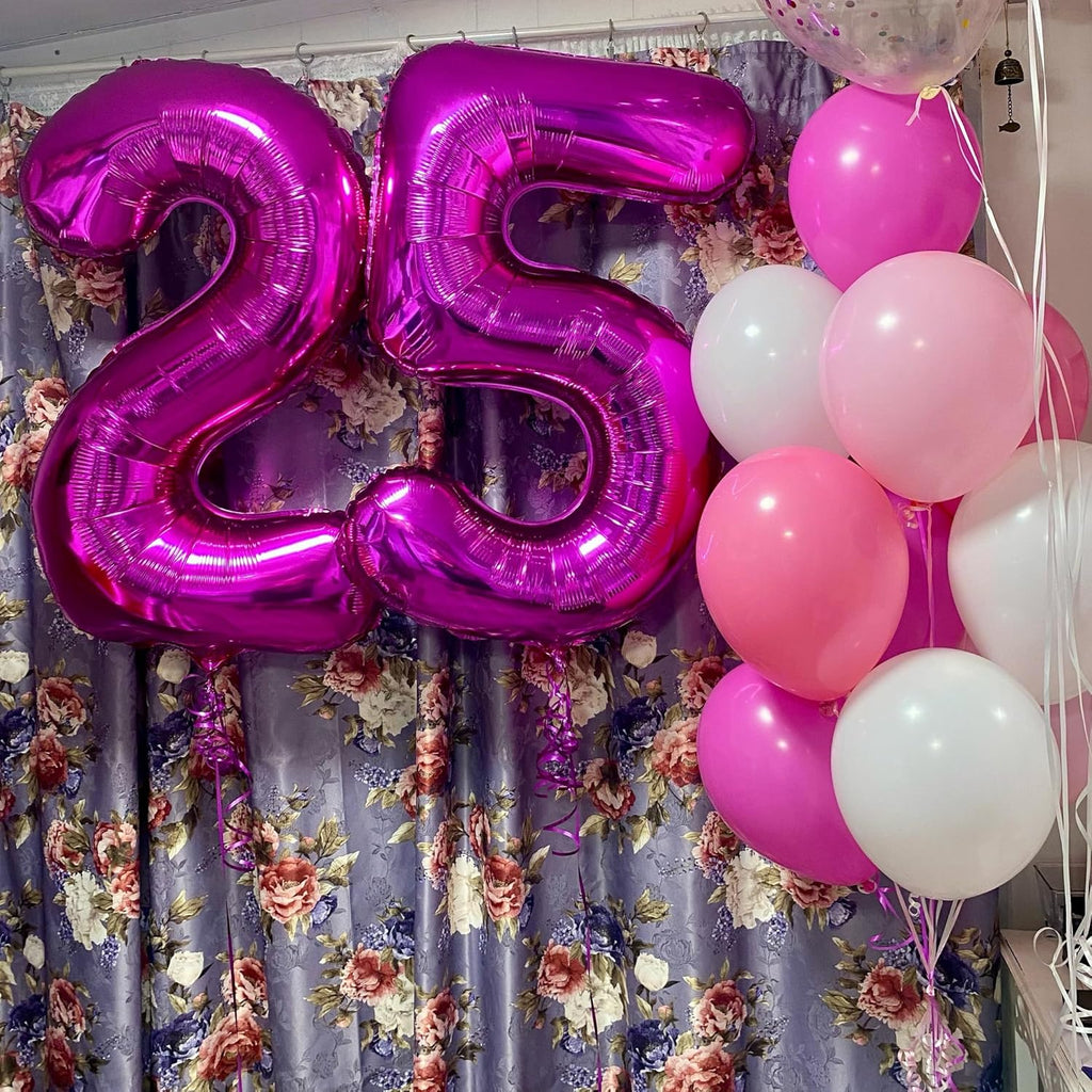 Regine Switzerland 40-Inch Giant Number 1 Balloon - Rosy Purple First Birthday Decoration for Girls