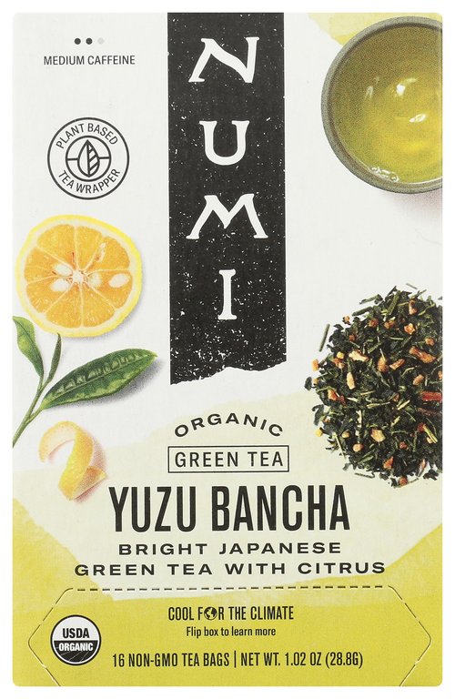 NUMI Organic Yuzu Bancha Green Tea, 16 CT