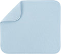 S&T INC. Dish Drying Mat - Absorbent Microfiber Kitchen Counter Pad | 16” x 18”, Large, Sky Blue