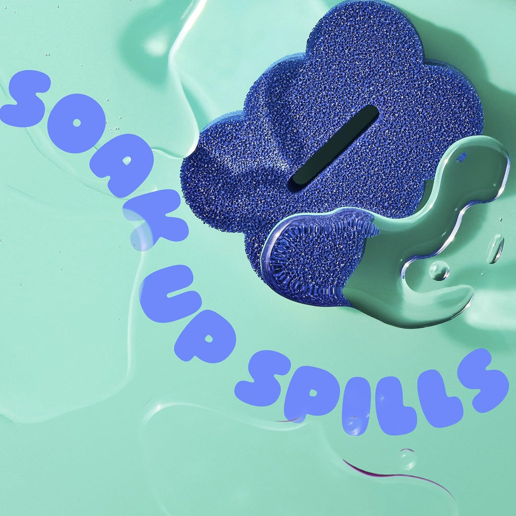 Scotch-Brite 2-Sided Scrub & Wipe Sponges - Midnight Mode, 6 Pack for Effective Kitchen Cleaning