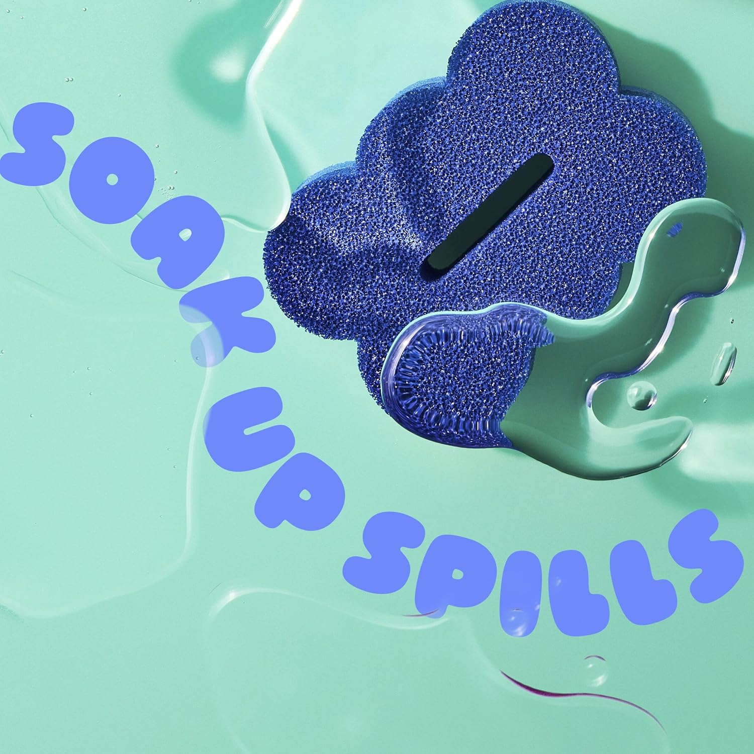 Scotch-Brite 2-Sided Scrub & Wipe Sponges - Midnight Mode, 6 Pack for Effective Kitchen Cleaning